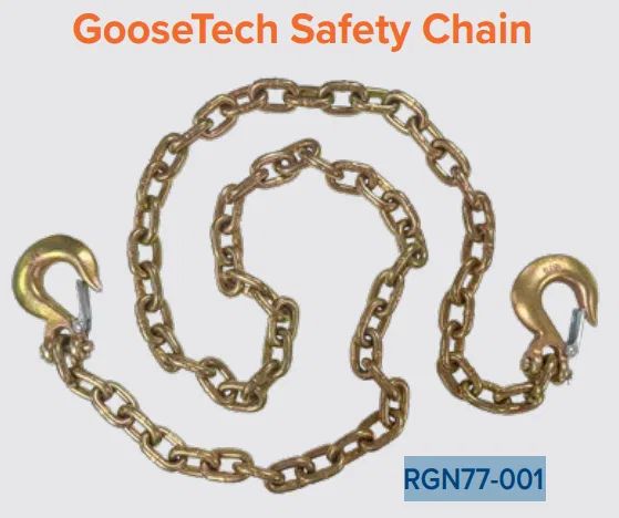 RGN77-001 – MOR/RYDE Trailer Safety Chain, 26000 Pound Gross Load Capacity 84-1/2 Inch Length Yellow Zinc With Hooks ...